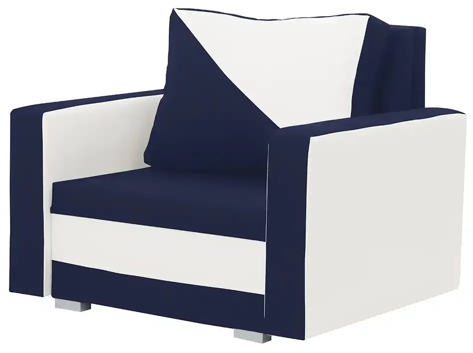 Kreslo ASTRA2 s funkciou spania Námornícka modrá/krémová