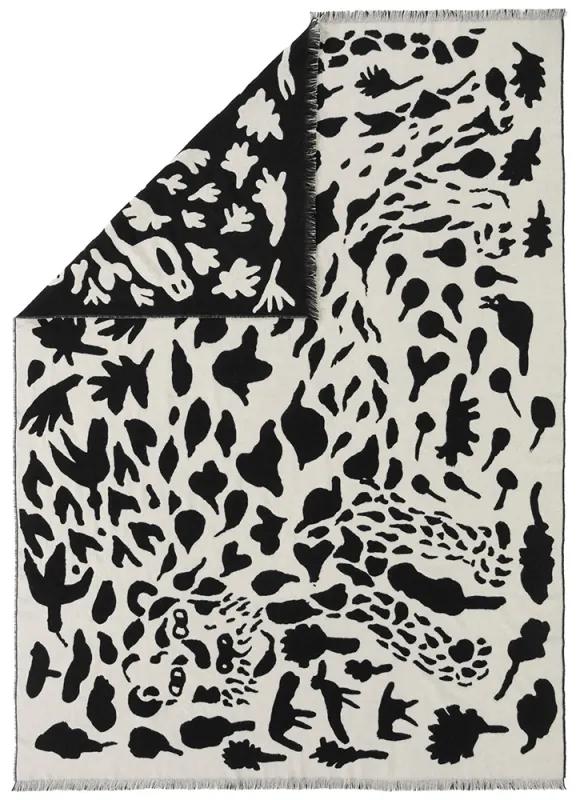 Deka Oiva Toikka Cheetah 180x130cm, čierno-biela