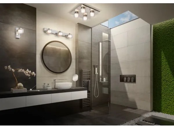 Ledvance -LED Kúpeľňové stropné svietidlo ORBIS FLAME 4xLED/5,5W/230V IP44 chróm