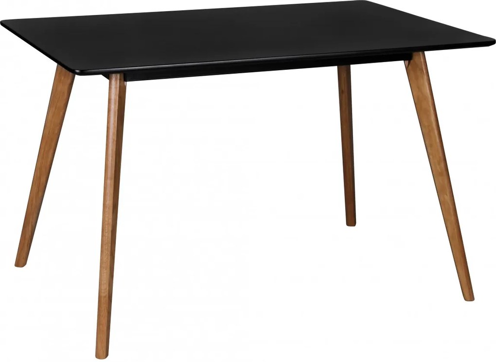 Jedálenský stôl Scanio, 120 cm, čierna/dub