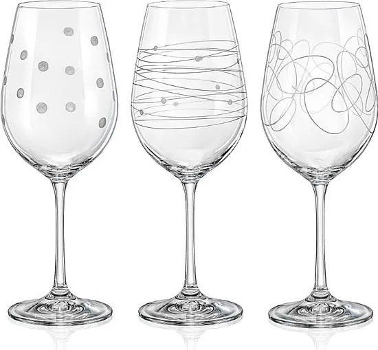 Crystalex poháre na víno VIOLA ELEMENTS 450 ml 6 ks