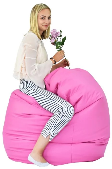 Sedací vak hruška ružová EMI