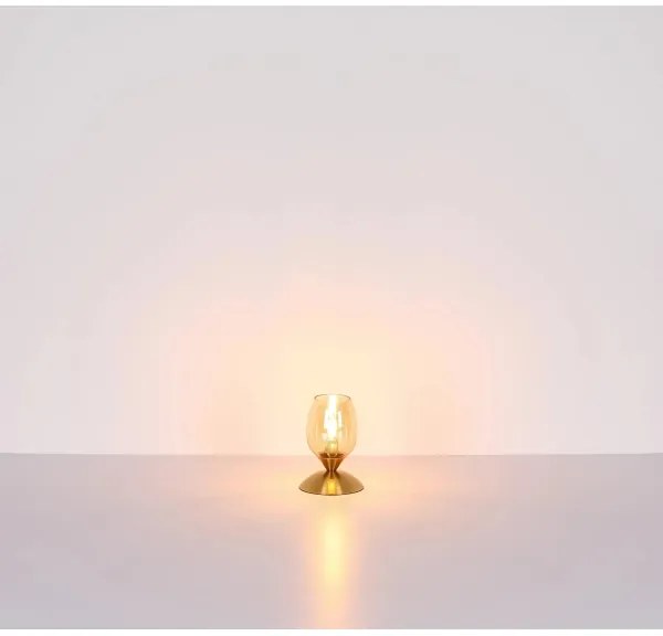 Globo 24007M - Stolná dotyková lampa KUWAITA 1xE14/25W/230V mosadz