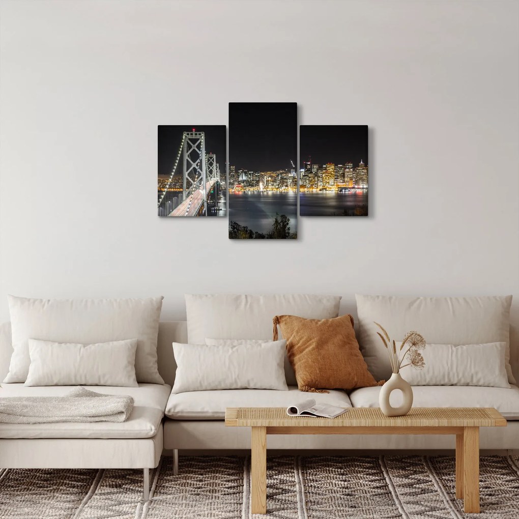Obraz Brooklynského mostu a New Yorku (90x60 cm)