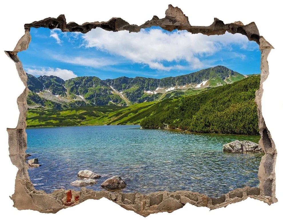 Díra 3D ve zdi nálepka Tatra valley nd-k-162291569