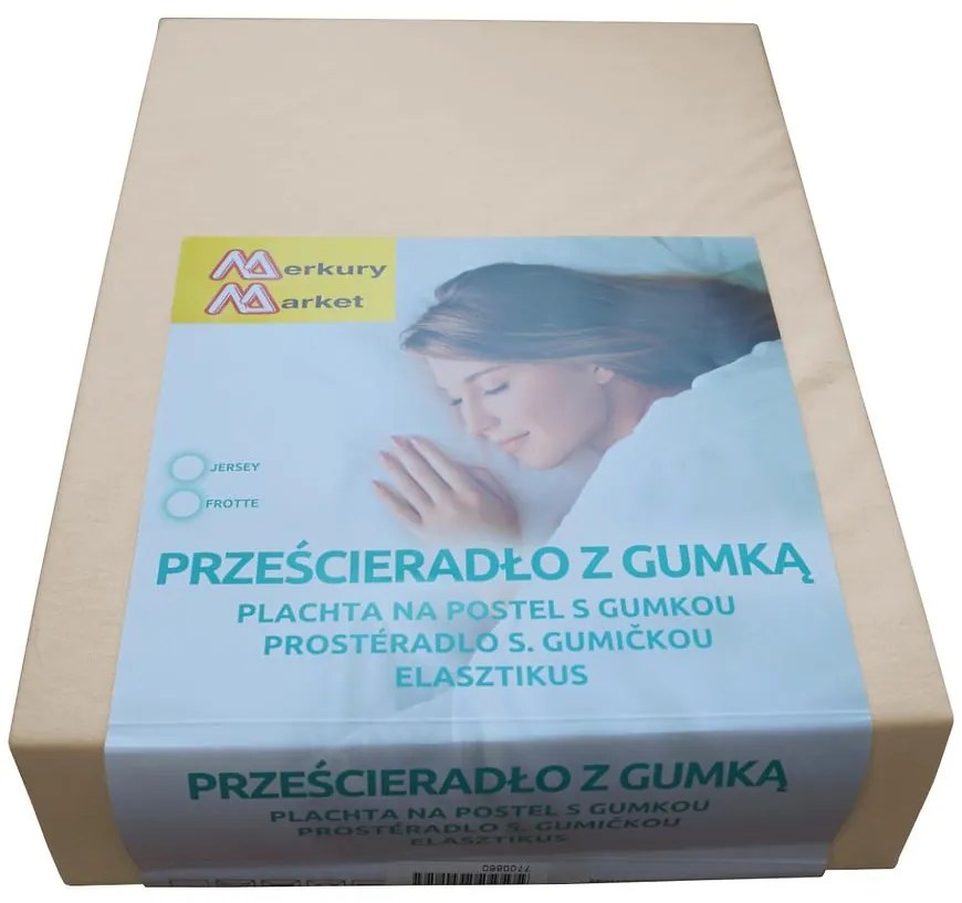 Plachta na posteľ Jersey 160x200  béžová 4011