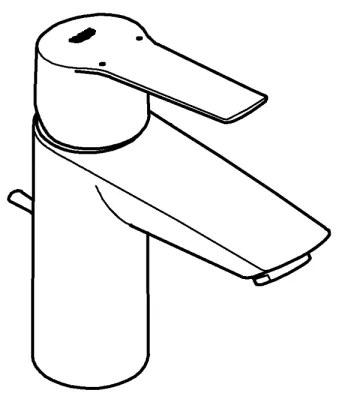 GROHE 242092432 - Umývadlová batéria QUICKFIX START 165 mm čierna