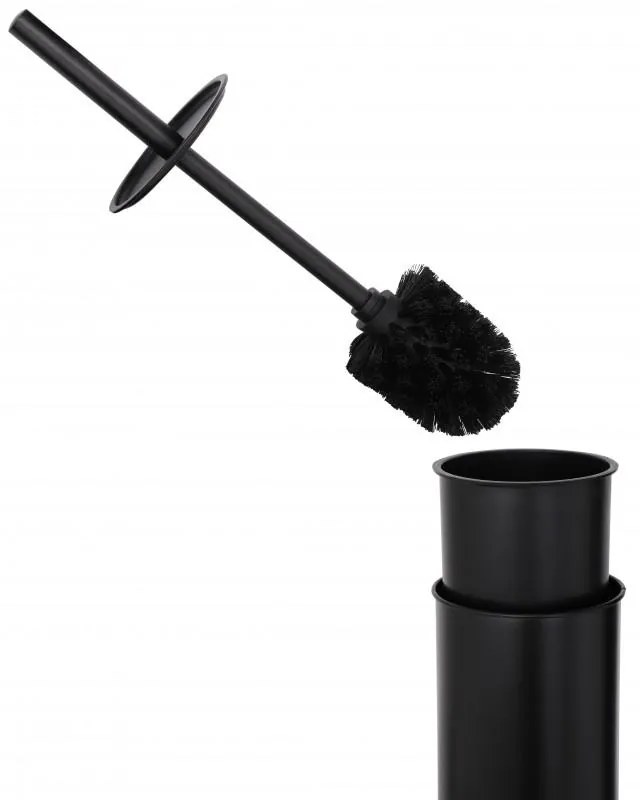 Erga Luki, držiak na toaletný papier a WC kefu 2v1, čierna matná, ERG-YKA-P.LUKI-FB