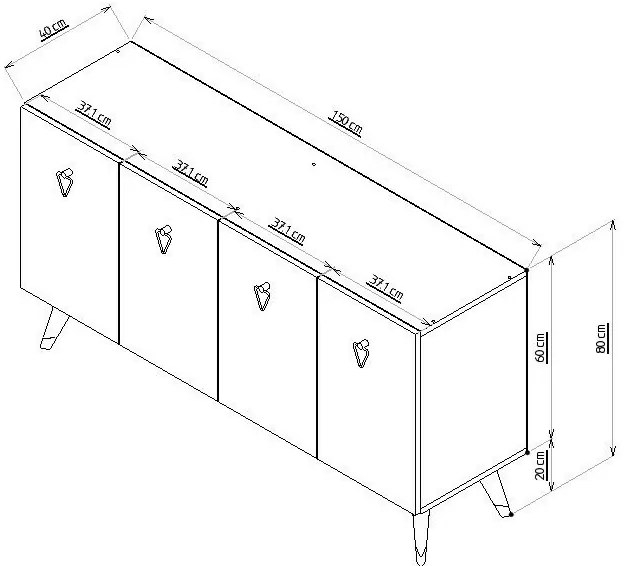 Skrinka Bare Anthracite and Gold