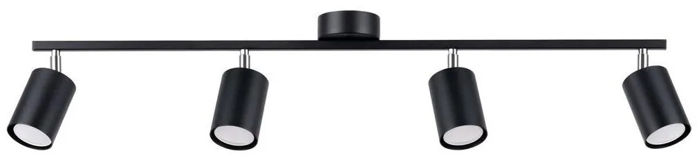Sollux SL.1168 - Bodové svietidlo LEMMI 4xGU10/10W/230V čierna