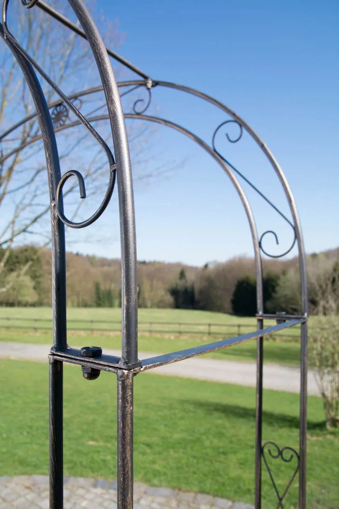 Oblúk na ruže Mel s bránkou - Bronzová