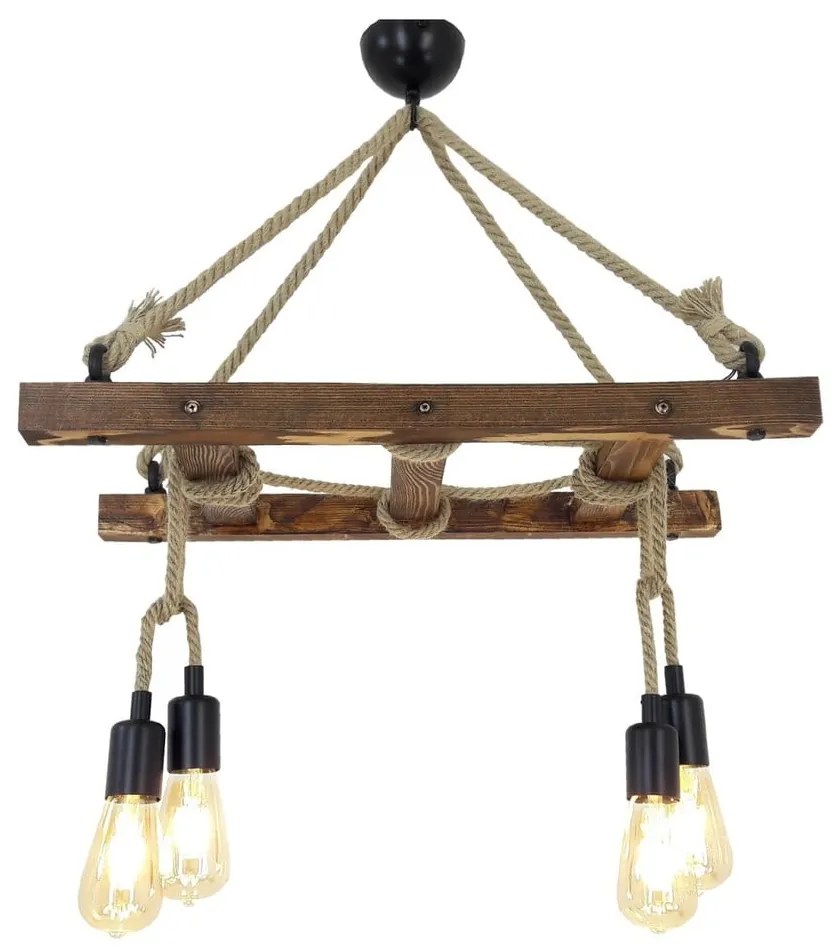 Hnedé závesné svietidlo Halat – Opviq lights