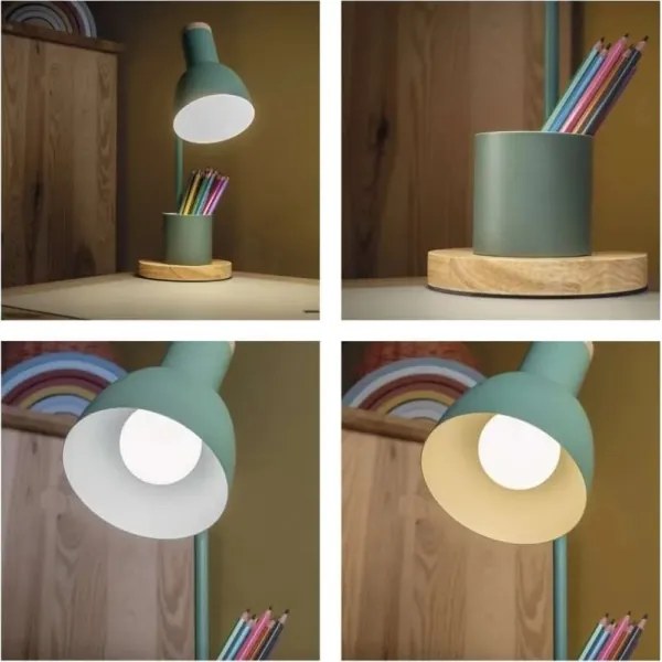 Stolná lampa POPPY 1xE27/25W/230V zelená