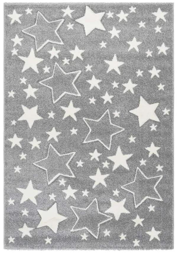 Lalee Detský kusový koberec Amigo 329 Silver Rozmer koberca: 120 x 170 cm