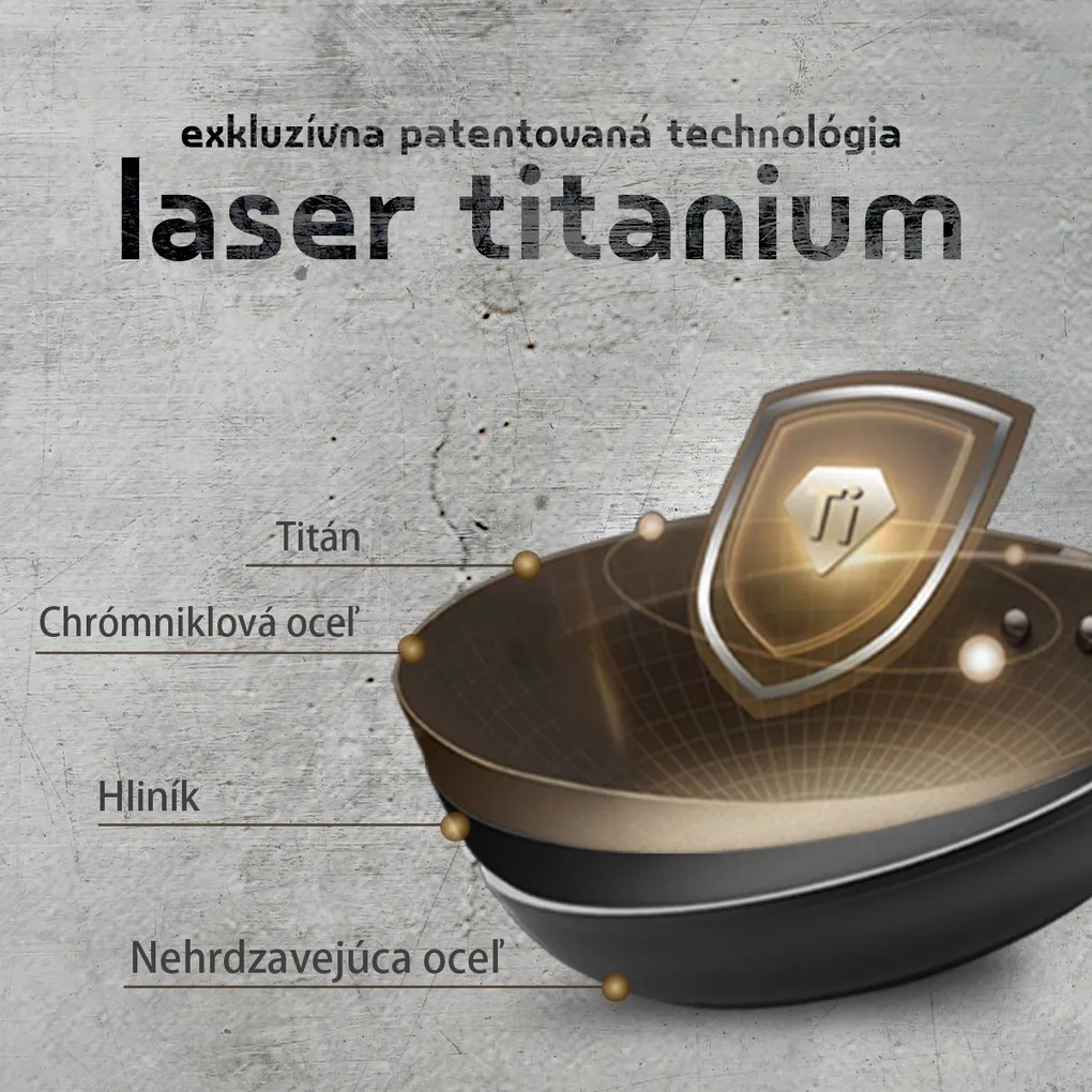 Panvica s titánovým povrchom Ø 28 cm H: 5.5 cm — Sirius Terra Multi-layer Lunasol - 601207
