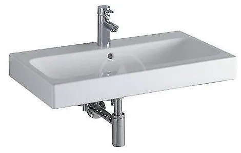 GEBERIT iCon závesné umývadlo s otvorom, s prepadom, 750 x 485 mm, biela, 124075000