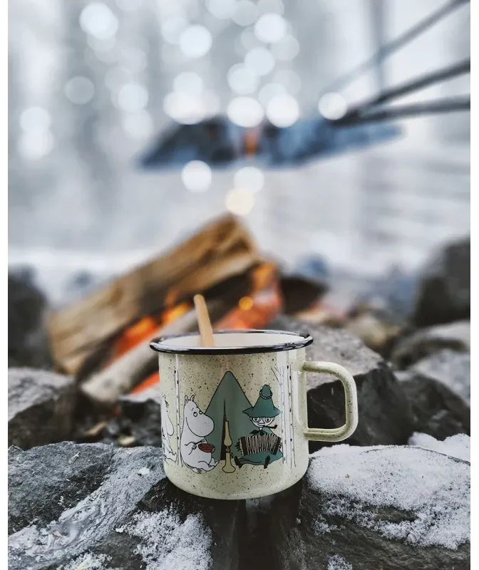 Hrnček Moomin Campers 0,8l, smalt / béžový