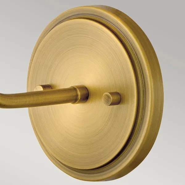 Hinkley HK-CLARKE1-DBR-OW - Nástenná lampa CLARKE 1xE27/40W/230V mosadz/biela