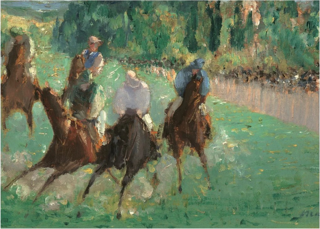 Obraz - Edouard Manet, At the Races, reprodukcia (70x50 cm)