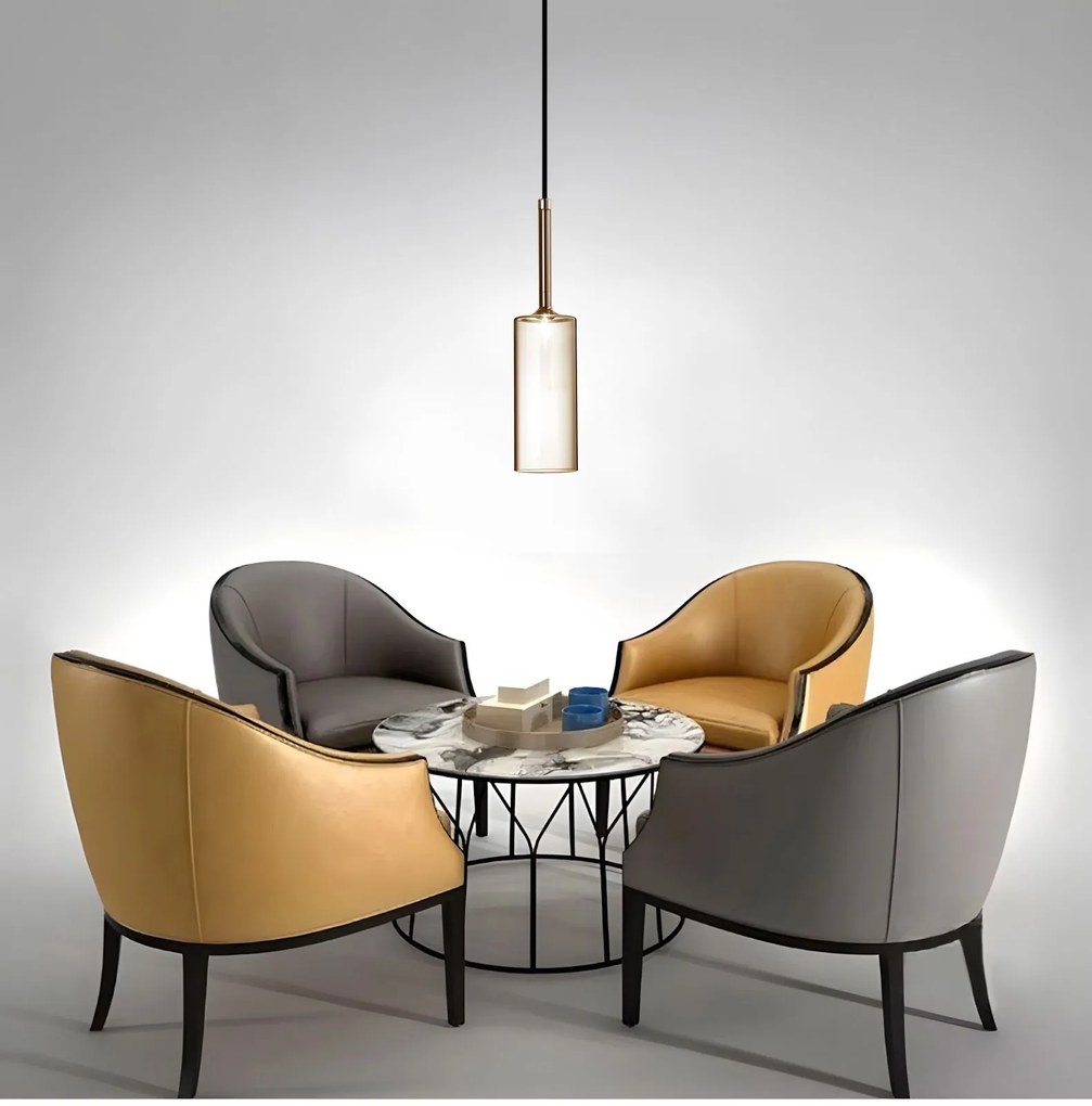 Toolight Toolight, stropné svietidlo 1xG4, APP1700-1CP AMBER C, jantárová-priehľadná, OSW-04308