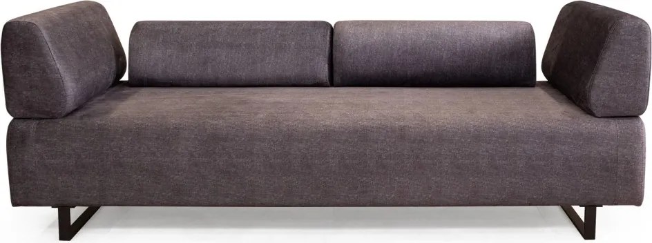 Třímístná pohovka Infinity 220 cm se stolkem antracitová