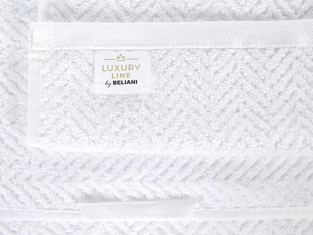 Sada 2 bavlnených uterákov biela MITIARO Beliani