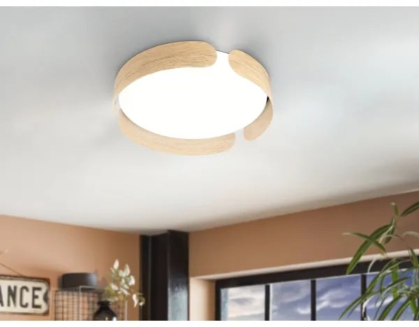 Eglo 99622 - LED stropné svietidlo VALCASOTTO LED/20W/230V pr. 37 cm béžové