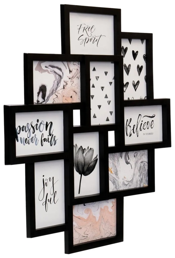 Fotorámik EVITA 10 fotografií čierny