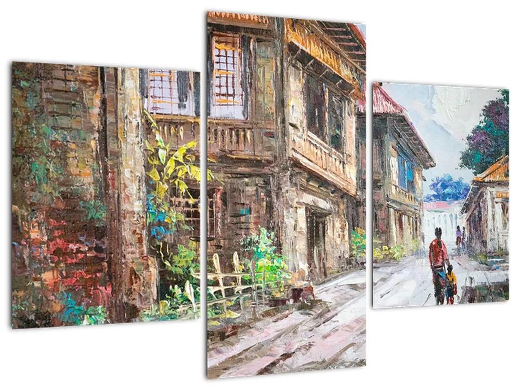 Obraz Filipínske dediny, Ázia (90x60 cm)