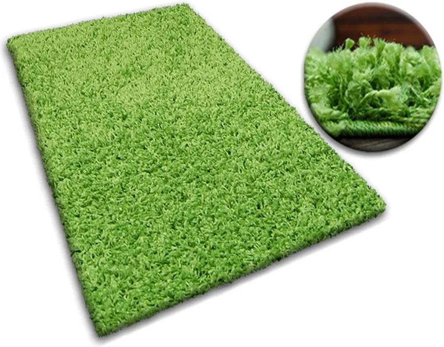3kraft Kusový koberec SHAGGY GALAXY zelený