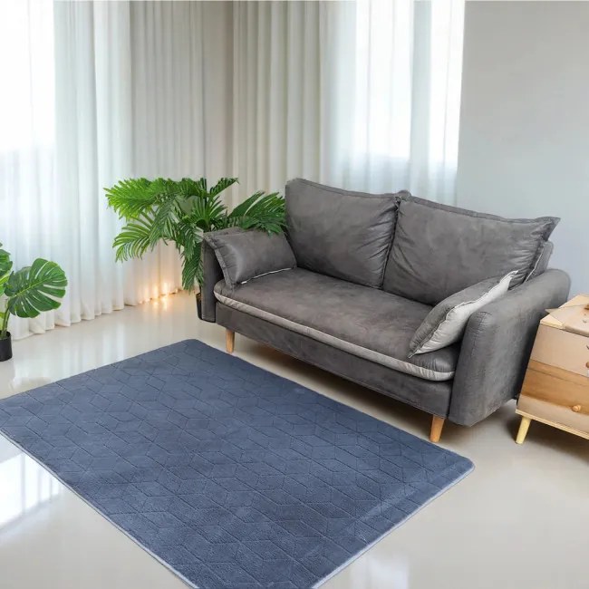 Koberec RABBIT 3D sivý