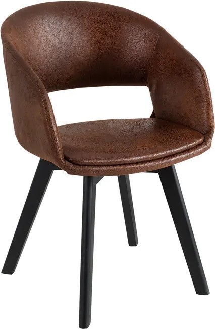 Jedálenský set - stôl z masívu Timber 160cm + 4 stoličky Colby antik hnedá