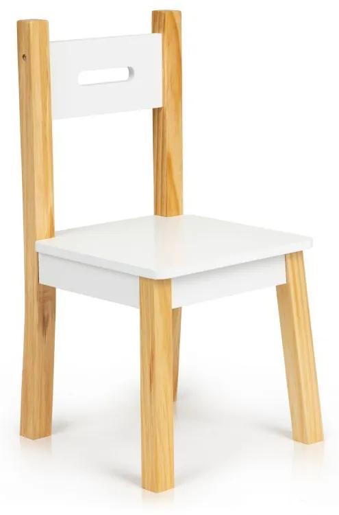 ModernHOME Detský stolík s 2 stoličkami biely, OT143