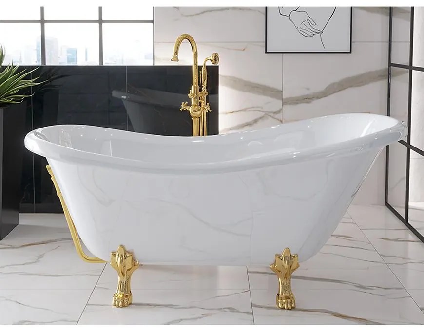 Voľne stojaca vaňa Otylia 170/77 nohy zlaté