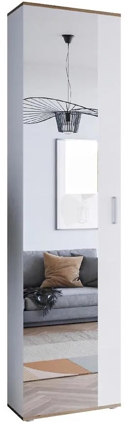 Skriňa Justus 06 biela/dub Artisan