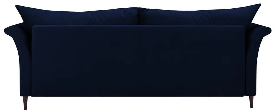 Modrá rozkladacia pohovka s úložným priestorom Mazzini Sofas Pivoine