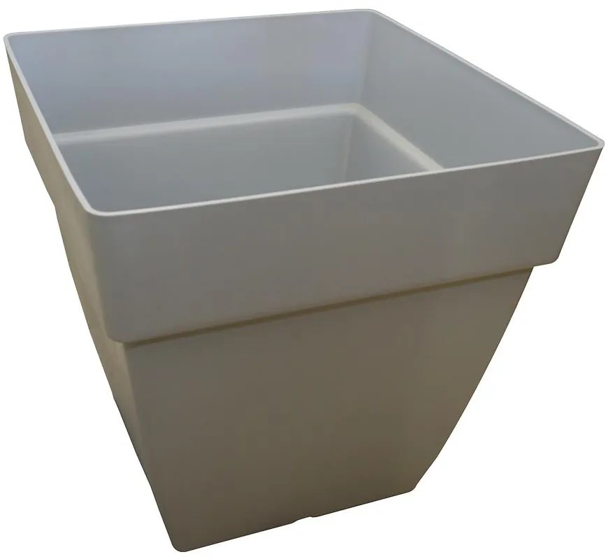 Kvetináč CAPRI SQUARE 40 cm light grey