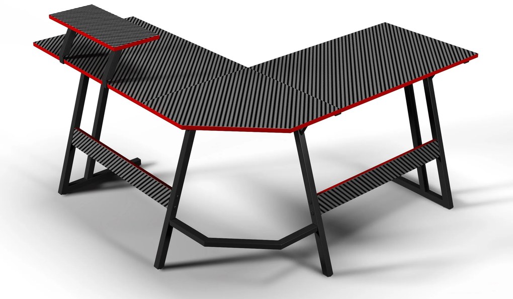 Herný stôl BG02 čierny 130 cm