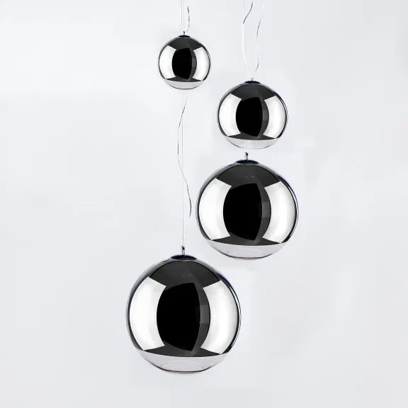 Industriálny luster Silver Ball 4