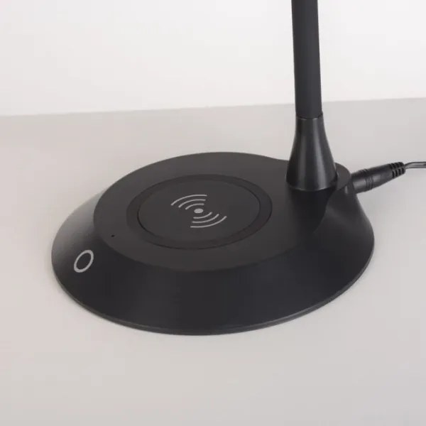 JUST LIGHT. 14414-18-LED Stmievateľná stolná lampa s nabíjaním PUCKI LED/4,5W/230V čierna