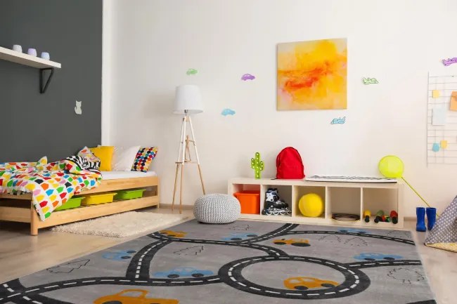 Detský koberec FD Sensi Trip popolový
