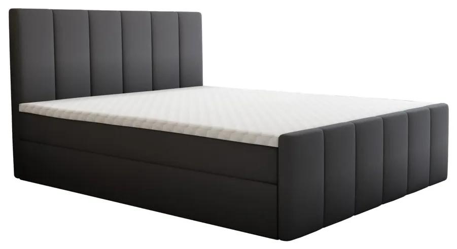 Tempo Kondela Boxspringová posteľ, 180x200, sivá, STAR