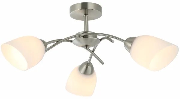 Prisadený luster DONNA 3xE27/60W/230V nikel