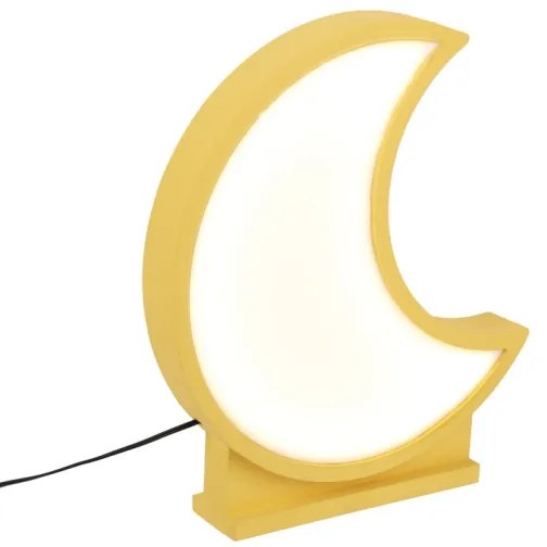 LED Detská stolná lampa MOON LED/12W/230V žltá