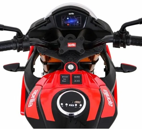 Elektrická motorka Aprilia Tuono V4 RAMIZ - červená