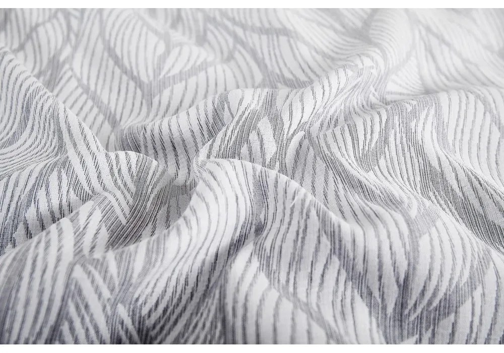 Sivé obliečky na jednolôžko zo žakára 140x200 cm Florida – My House