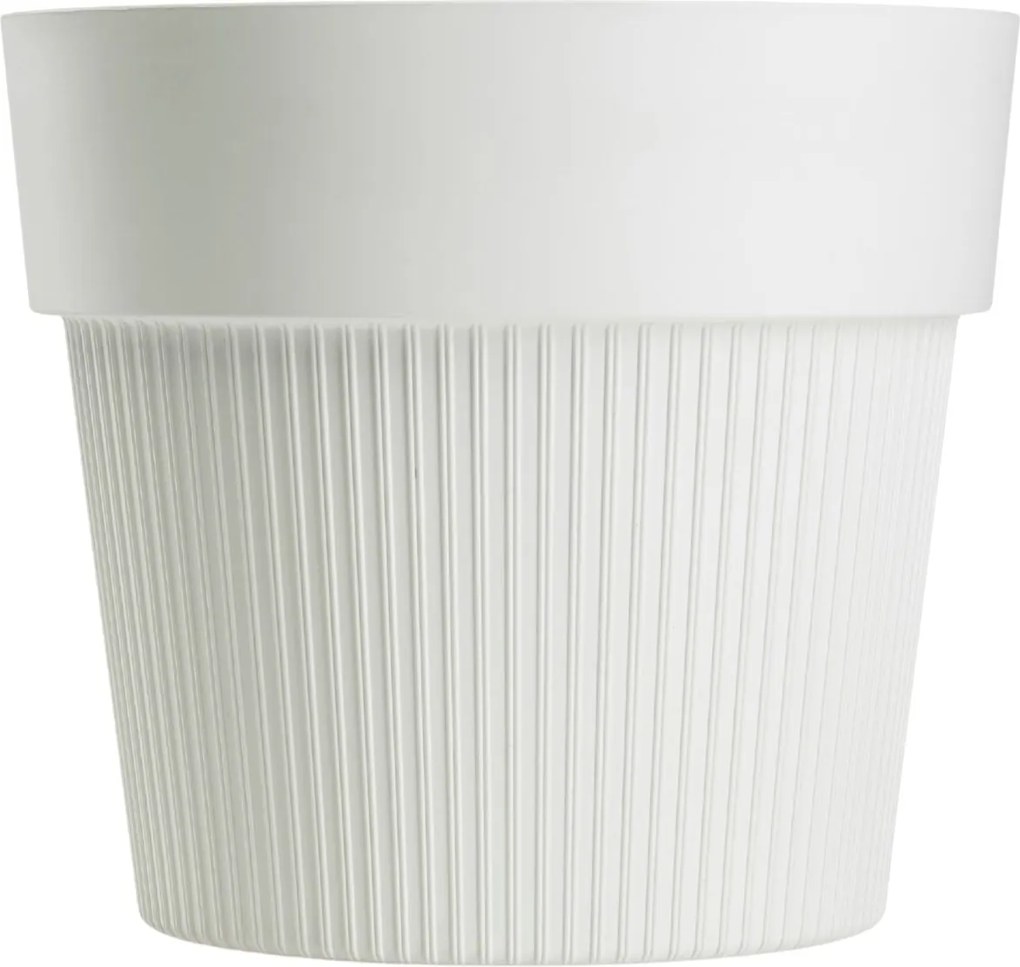 PLASTOVÝ KVETINÁČ SILVA LINE 13X11,5 CM KRÉMOVÁ