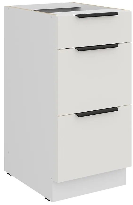 Kuchynská skrinka Aria-Wh/Wh Anti Fingerprint 40d 3s Bb