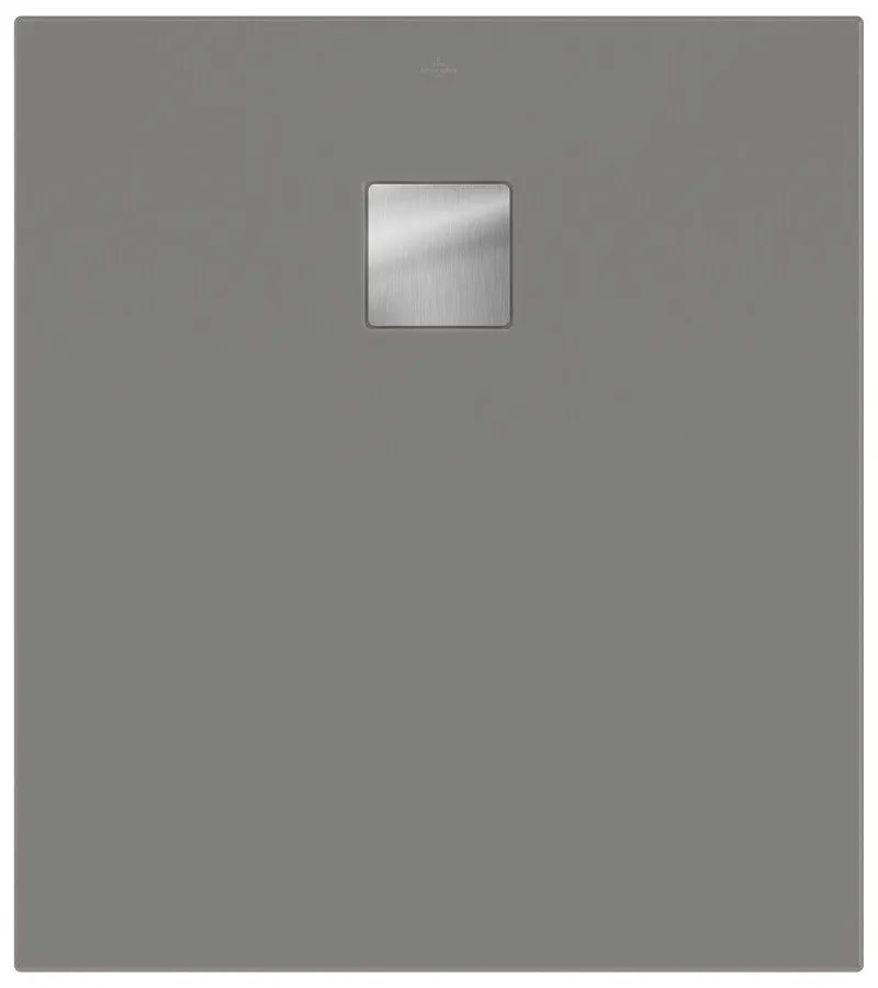 VILLEROY &amp; BOCH Planeo obdĺžniková sprchová vanička akrylátová, s technológiou RockLite, štandardný model, protišmyk (B), 900 x 800 x 40 mm, Grey, UDA9080PLA2V-3S