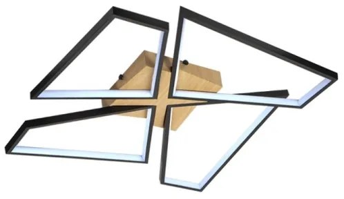 LED Stmievateľné stropné svietidlo LED/115W/230V 3000-6500K hnedá/čierna + DO